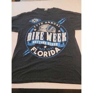Original 2018 Daytona Beach 78th Bike Week Size Men's L Motorcycles Riders